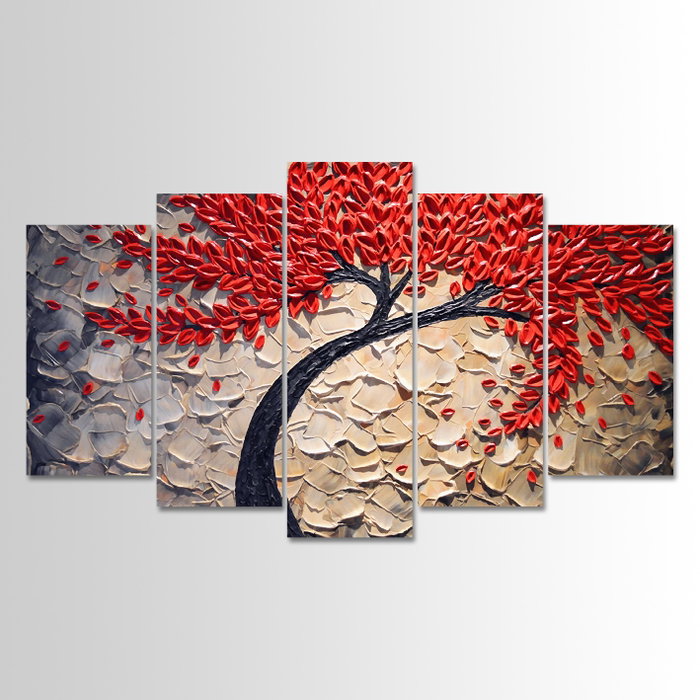 Wallity Cuadro Decorativo de 5 Piezas en MDF (100 x 60 cm)